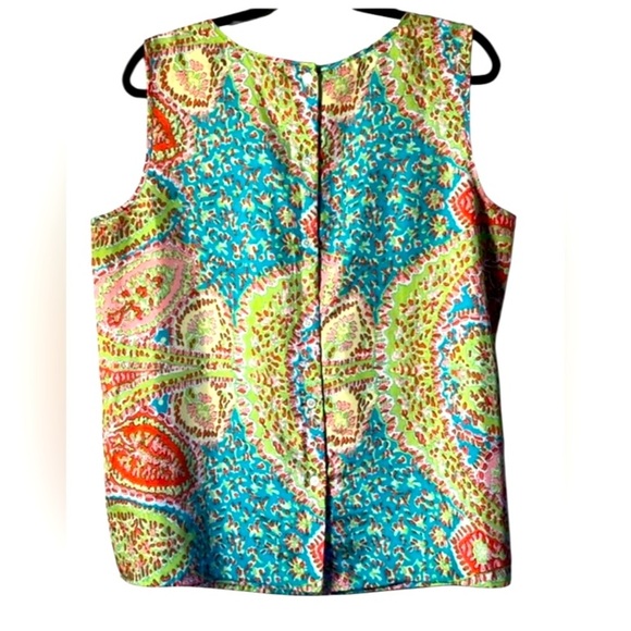 Talbots Multicolor Paisley Tank Top - Picture 7 of 8